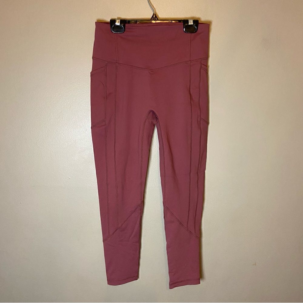 ZYIA rose colored leggings size large